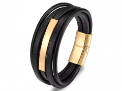 HY Wholesale Leather Bracelets Jewelry Popular Leather Bracelets-HY0120B103