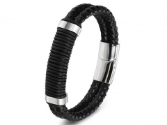 HY Wholesale Leather Bracelets Jewelry Popular Leather Bracelets-HY0130B190