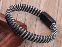 HY Wholesale Leather Bracelets Jewelry Popular Leather Bracelets-HY0137B101