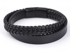 HY Wholesale Leather Bracelets Jewelry Popular Leather Bracelets-HY0137B057