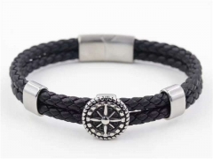 HY Wholesale Leather Bracelets Jewelry Popular Leather Bracelets-HY0129B019