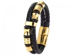 HY Wholesale Leather Bracelets Jewelry Popular Leather Bracelets-HY0120B019