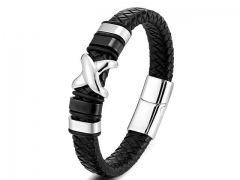 HY Wholesale Leather Bracelets Jewelry Popular Leather Bracelets-HY0120B112