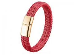 HY Wholesale Leather Bracelets Jewelry Popular Leather Bracelets-HY0130B284