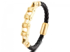 HY Wholesale Leather Bracelets Jewelry Popular Leather Bracelets-HY0120B212