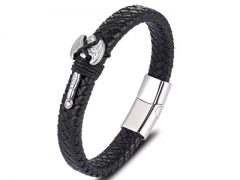 HY Wholesale Leather Bracelets Jewelry Popular Leather Bracelets-HY0135B111