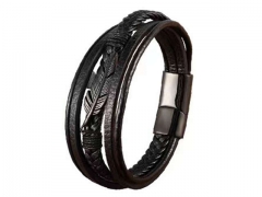HY Wholesale Leather Bracelets Jewelry Popular Leather Bracelets-HY0130B447
