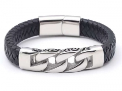 HY Wholesale Leather Bracelets Jewelry Popular Leather Bracelets-HY0137B122