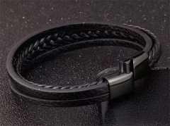 HY Wholesale Leather Bracelets Jewelry Popular Leather Bracelets-HY0133B018