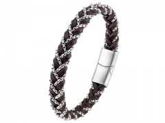 HY Wholesale Leather Bracelets Jewelry Popular Leather Bracelets-HY0120B203