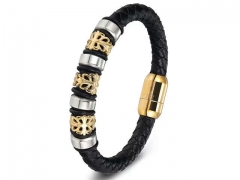 HY Wholesale Leather Bracelets Jewelry Popular Leather Bracelets-HY0130B314