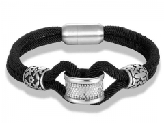 HY Wholesale Leather Bracelets Jewelry Popular Leather Bracelets-HY0135B020