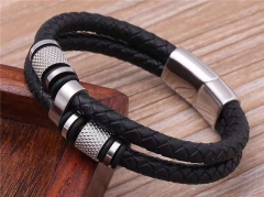 HY Wholesale Leather Bracelets Jewelry Popular Leather Bracelets-HY0137B128