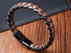 HY Wholesale Leather Bracelets Jewelry Popular Leather Bracelets-HY0133B207