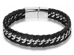 HY Wholesale Leather Bracelets Jewelry Popular Leather Bracelets-HY0130B324
