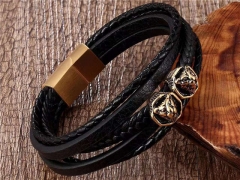 HY Wholesale Leather Bracelets Jewelry Popular Leather Bracelets-HY0137B036