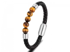 HY Wholesale Leather Bracelets Jewelry Popular Leather Bracelets-HY0120B270