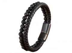 HY Wholesale Leather Bracelets Jewelry Popular Leather Bracelets-HY0130B338