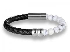 HY Wholesale Leather Bracelets Jewelry Popular Leather Bracelets-HY0135B123