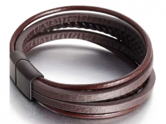 HY Wholesale Leather Bracelets Jewelry Popular Leather Bracelets-HY0133B011