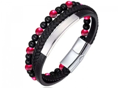 HY Wholesale Leather Bracelets Jewelry Popular Leather Bracelets-HY0136B104