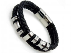 HY Wholesale Leather Bracelets Jewelry Popular Leather Bracelets-HY0041B024