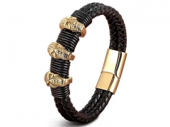 HY Wholesale Leather Bracelets Jewelry Popular Leather Bracelets-HY0130B445