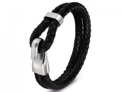 HY Wholesale Leather Bracelets Jewelry Popular Leather Bracelets-HY0130B368