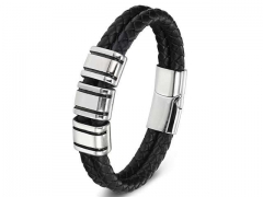 HY Wholesale Leather Bracelets Jewelry Popular Leather Bracelets-HY0130B192