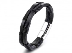 HY Wholesale Leather Bracelets Jewelry Popular Leather Bracelets-HY0130B300