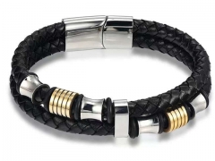 HY Wholesale Leather Bracelets Jewelry Popular Leather Bracelets-HY0130B351