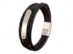 HY Wholesale Leather Bracelets Jewelry Popular Leather Bracelets-HY0130B356