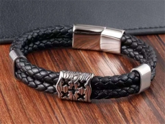 HY Wholesale Leather Bracelets Jewelry Popular Leather Bracelets-HY0133B060