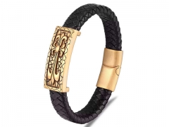 HY Wholesale Leather Bracelets Jewelry Popular Leather Bracelets-HY0120B216