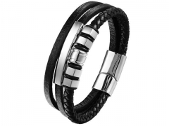 HY Wholesale Leather Bracelets Jewelry Popular Leather Bracelets-HY0136B015