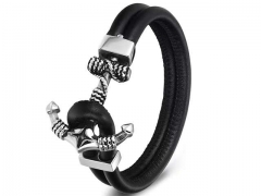 HY Wholesale Leather Bracelets Jewelry Popular Leather Bracelets-HY0130B418