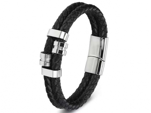 HY Wholesale Leather Bracelets Jewelry Popular Leather Bracelets-HY0130B189