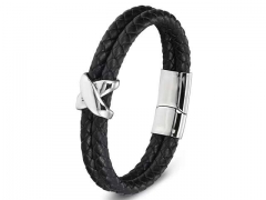 HY Wholesale Leather Bracelets Jewelry Popular Leather Bracelets-HY0130B398