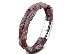 HY Wholesale Leather Bracelets Jewelry Popular Leather Bracelets-HY0130B433