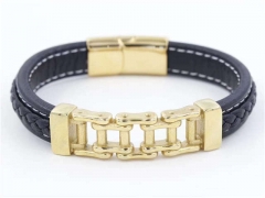 HY Wholesale Leather Bracelets Jewelry Popular Leather Bracelets-HY0129B099