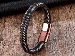 HY Wholesale Leather Bracelets Jewelry Popular Leather Bracelets-HY0137B075