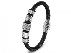 HY Wholesale Leather Bracelets Jewelry Popular Leather Bracelets-HY0130B152