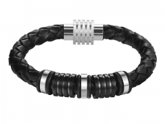 HY Wholesale Leather Bracelets Jewelry Popular Leather Bracelets-HY0120B123