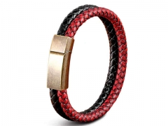 HY Wholesale Leather Bracelets Jewelry Popular Leather Bracelets-HY0130B394