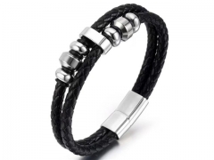 HY Wholesale Leather Bracelets Jewelry Popular Leather Bracelets-HY0132B170
