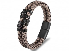 HY Wholesale Leather Bracelets Jewelry Popular Leather Bracelets-HY0135B177