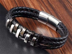 HY Wholesale Leather Bracelets Jewelry Popular Leather Bracelets-HY0133B147
