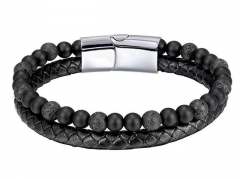 HY Wholesale Leather Bracelets Jewelry Popular Leather Bracelets-HY0136B084