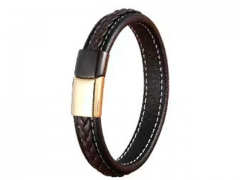 HY Wholesale Leather Bracelets Jewelry Popular Leather Bracelets-HY0130B322