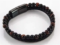 HY Wholesale Leather Bracelets Jewelry Popular Leather Bracelets-HY0058B010